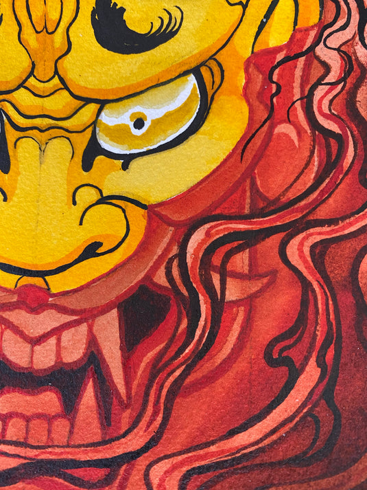 Translation missing: en.“Hannya Blood” Original Painting by Boeden Alfonso