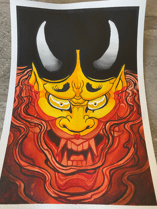 Translation missing: en.“Hannya Blood” Original Painting by Boeden Alfonso